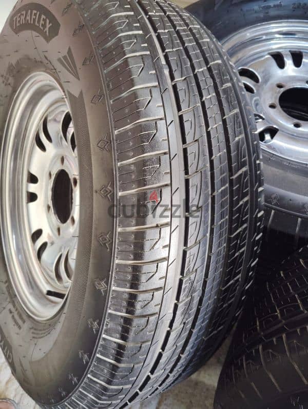 255/75R16 rim's plus tyre's good condition with warranty 3