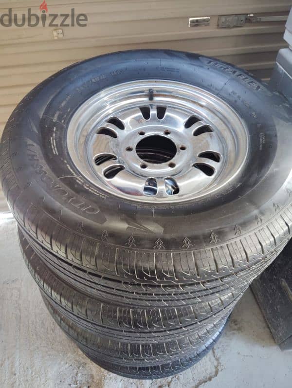 255/75R16 rim's plus tyre's good condition with warranty 4