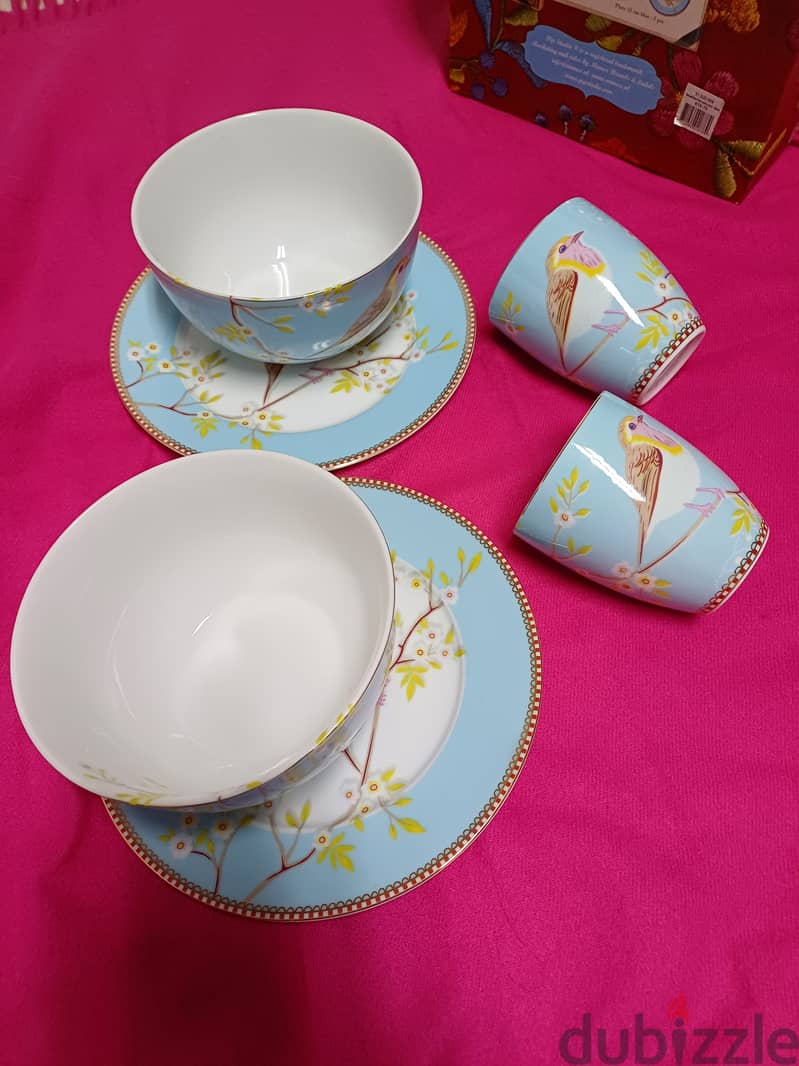 Breakfast set six pieces. (New) 10bd 1