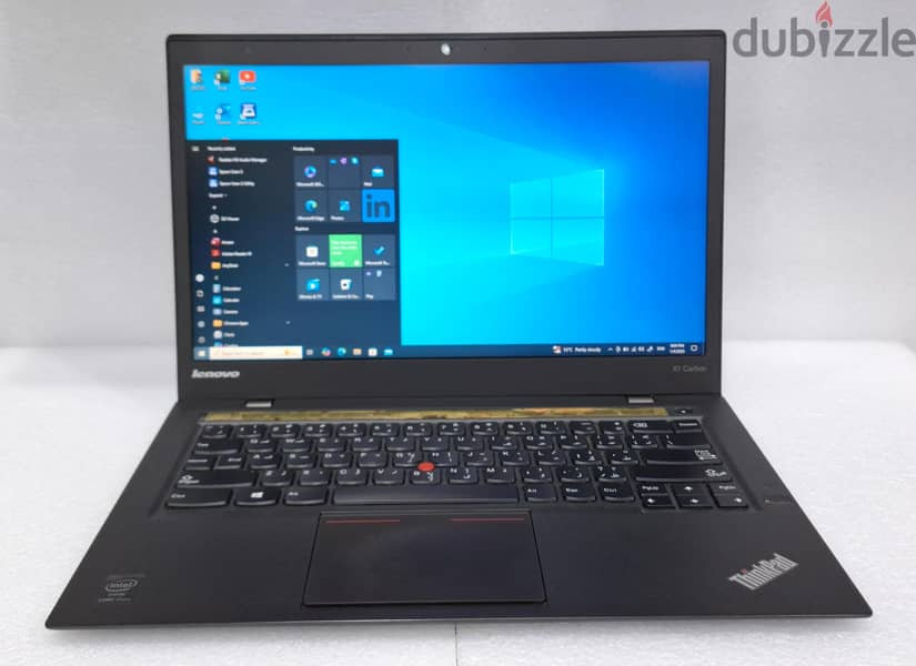 LENOVO X1 Carbon Laptop Core I7 8GB DDR4 RAM M. 2 256GB SSD 14" Screen 1