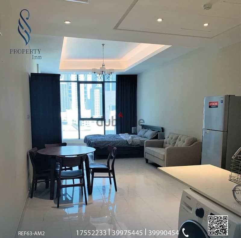 Freehold Spacious Furnished studio in seef 2