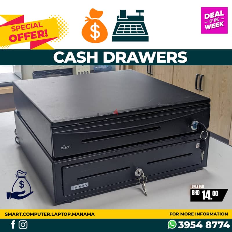 Cash Drawer With Lock & Key Good Perfect Condition Cell: 39548774 0