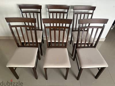 Homecenter 6 Dinner Chairs (exactly like new)