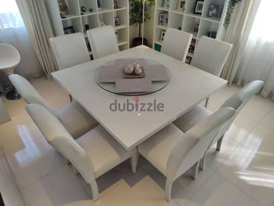 Dining Table with 8 chairs