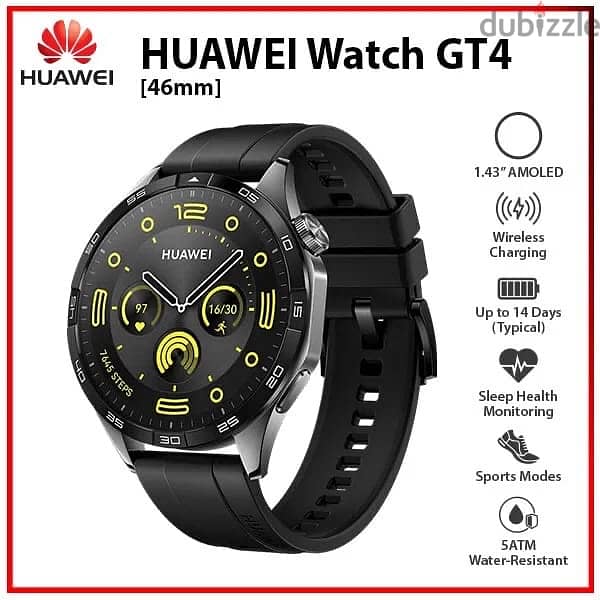 للبيع ساعة هواوي Huawei GT 46mm بحالة ممتازة السعر 30 دينار 15