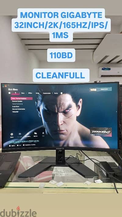 MONITOR GIGABYTE 32INCH/2K/165HZ