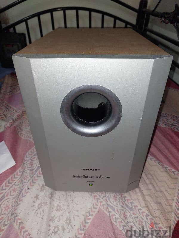 sharp active subwoofer 8 inch 0