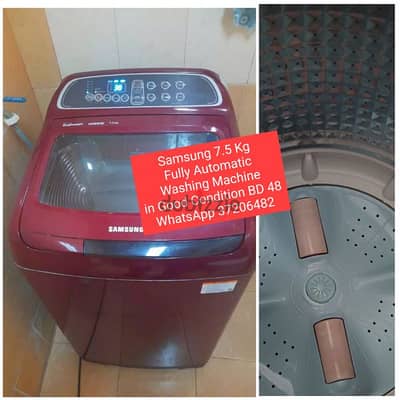 Samsung 7.5 kg fully Automatic washing machine and other items 4sale