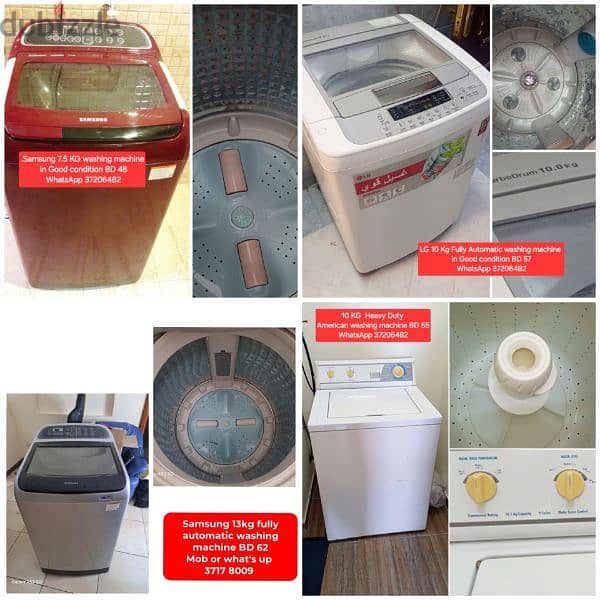 Samsung 7.5 kg fully Automatic washing machine and other items 4sale 16