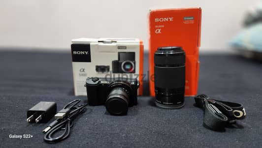 SONY A5100 Camera With 55.210mm Lens & E Mount 35MM F/1.7 Lens