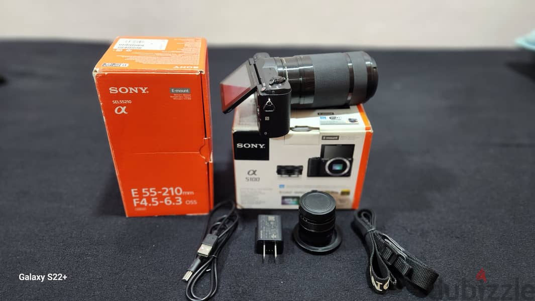 SONY A5100 Camera With 55.210mm Lens & E Mount 35MM F/1.7 Lens 2