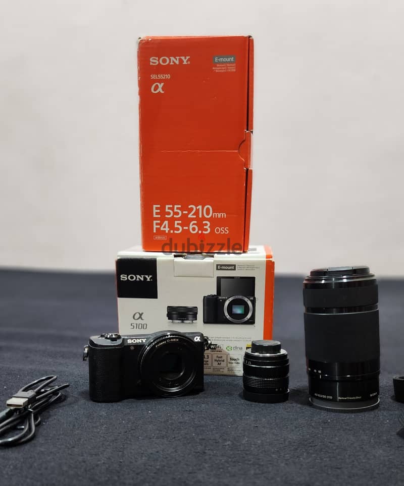 SONY A5100 Camera With 55.210mm Lens & E Mount 35MM F/1.7 Lens 7