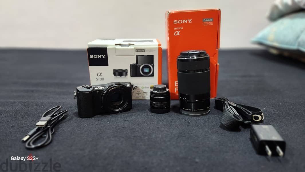 SONY A5100 Camera With 55.210mm Lens & E Mount 35MM F/1.7 Lens 8