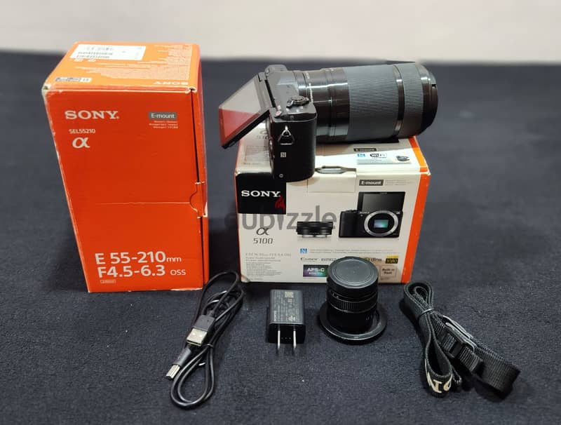 SONY A5100 Camera With 55.210mm Lens & E Mount 35MM F/1.7 Lens 10