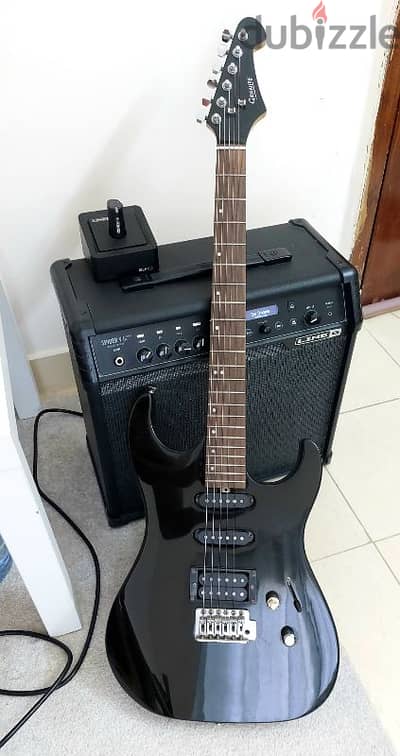 electric guitar and amp