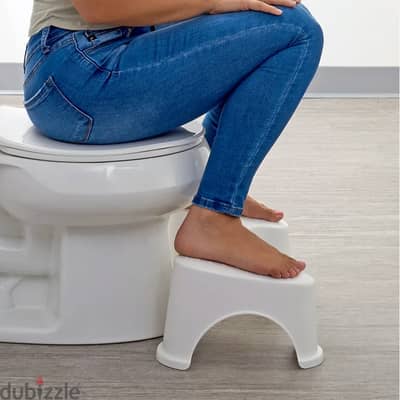 Reversible Toilet Stool with Elevated Support