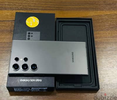 Samsung S24 ultra 12 gb 256 new condition box with accessories