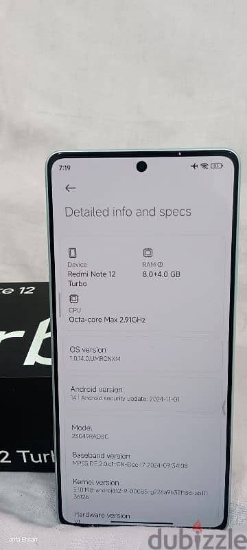 Redmi note 12 turbo 7