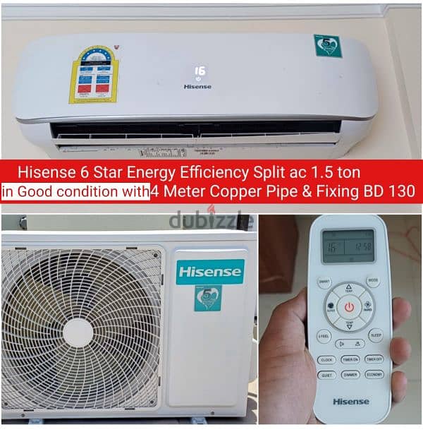 Hisense 2 ton split ac and other acs for sale with fixing 1