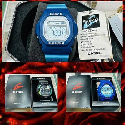 2 G-shock and 1 baby-G new pies for selling