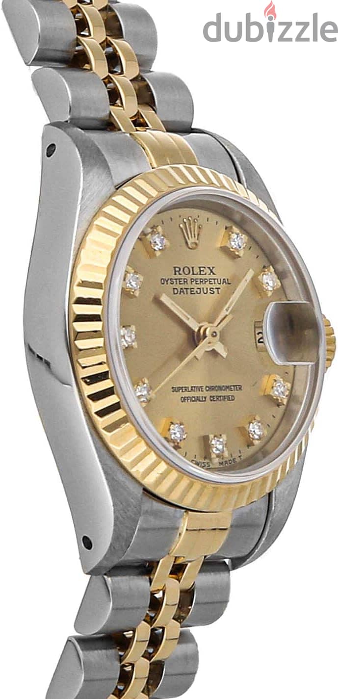 Rolex Lady-Datejust 28 Oystersteel And Yellow Gold Champagne Diamond S 3