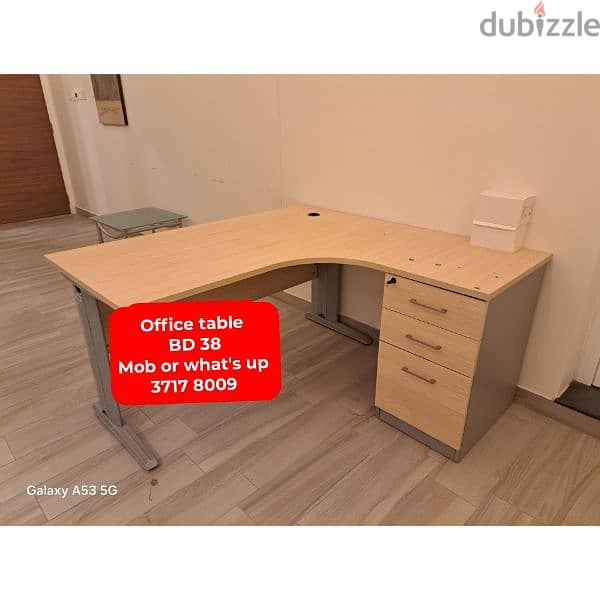 Dinning table with 4 chairs+bench and other household items for sale 7