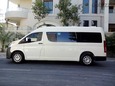 Toyota Hiace High Roof New Shape Private Passenger Bus