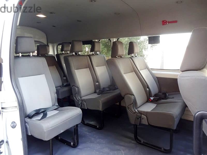 Toyota Hiace High Roof New Shape Private Passenger Bus 1