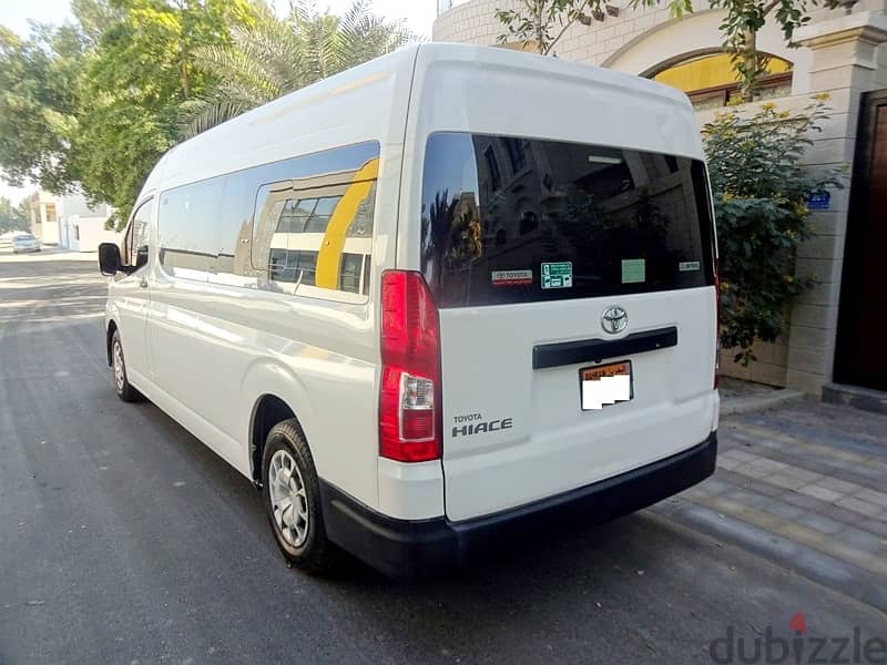 Toyota Hiace High Roof New Shape Private Passenger Bus 9