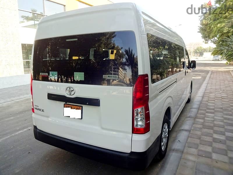 Toyota Hiace High Roof New Shape Private Passenger Bus 10