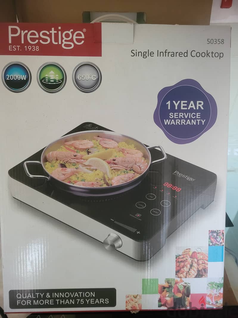 Prestige UK brand 2000W 650°C Infrared Cook Top stove plate 2