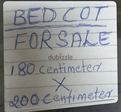 ONLY Sale For BED COT