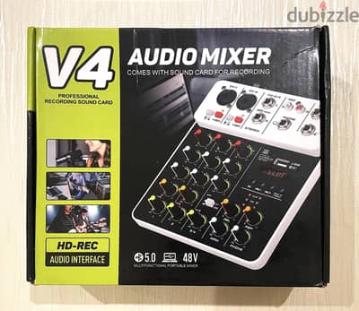 Mini Audio Mixer 4 Channel