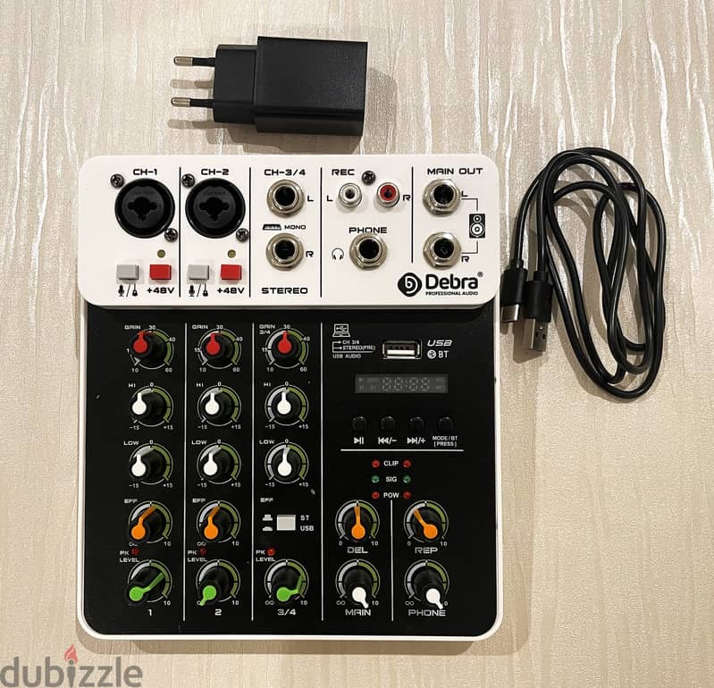 Mini Audio Mixer 4 Channel 2