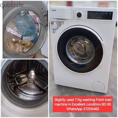 Slightly used washing machine and other items for sale