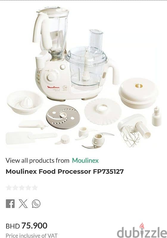 Original MOULINEX FOOD PROCESSOR 4