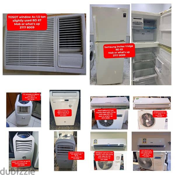 variety of Acs fridge washing machine cooking range4sale with delivery 0