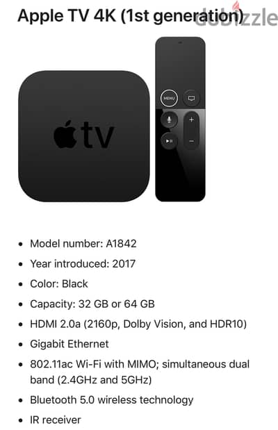 Apple TV 4K for sale (64 GB with ethernet)