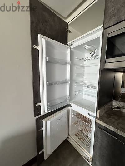 Built-in fridge-freezer with NEW COMPRESSOR, used