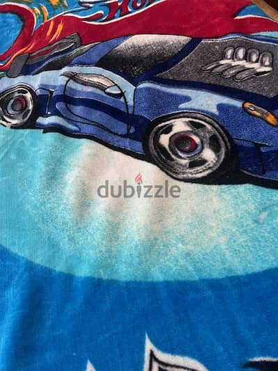 Brand New Open Kids Hot Wheels Blanket