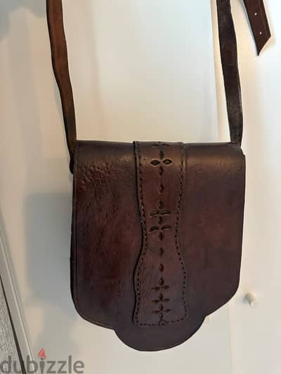 Handmade leather handbag