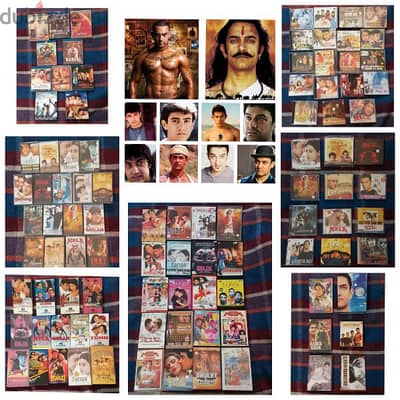 AAMIR KHAN MOVIES (102 FILMS"CDS -VCDS-VHS-DVDS-BLURAYS-TAPES")