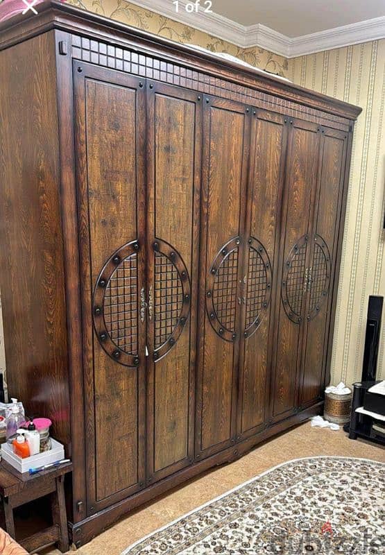 Six Doors Cupboard Brown Colour in A good Condition 0