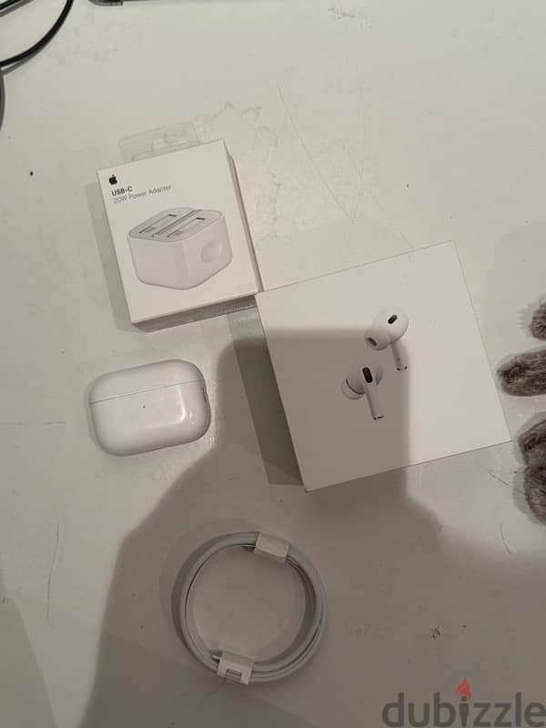 AirPods case with charging block, cable and box 0