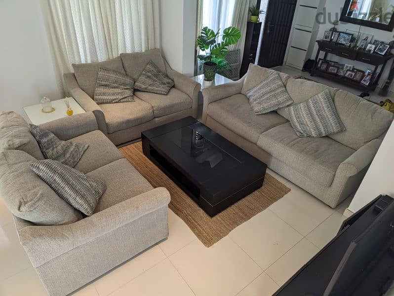 Sofa set (3 piece) 0