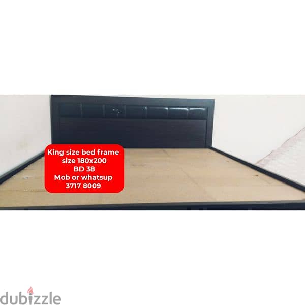 King size bed frame and other household items for sale with delivery 9