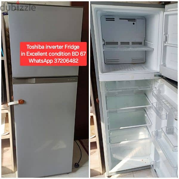 Toshiba inverter Fridge and other items for sale with Delivery 0