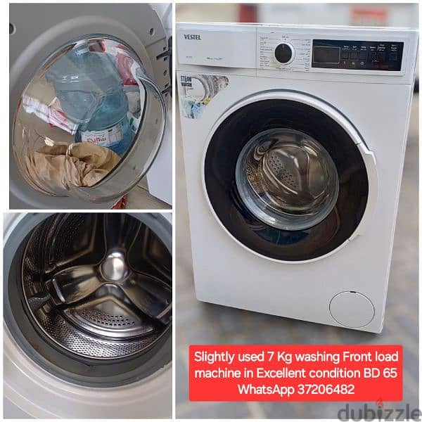 BEKO 7 kg front laod washing machine and other items for sale 2