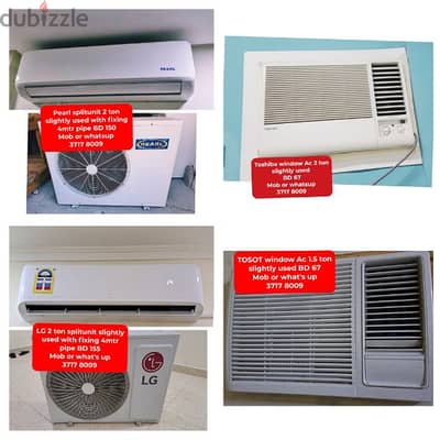 variety of splitunit window Ac fridge washing for sale