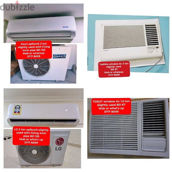 variety of splitunit window Ac fridge washing for sale 0